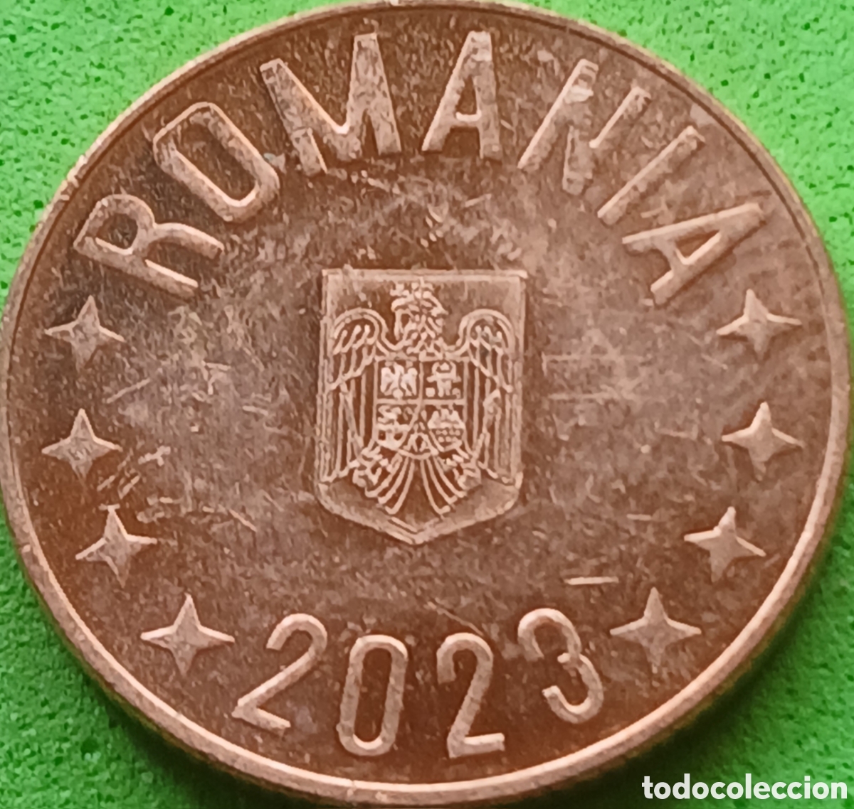 Monedas antiguas de Europa: Ruman&iacute;a 5 bani 2023 UC#2