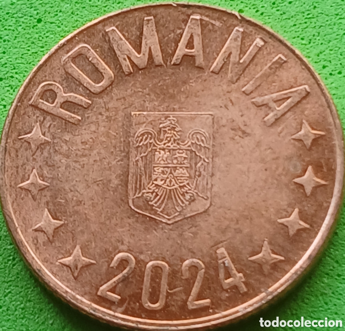 Monedas antiguas de Europa: Ruman&iacute;a 5 bani 2024 UC#2