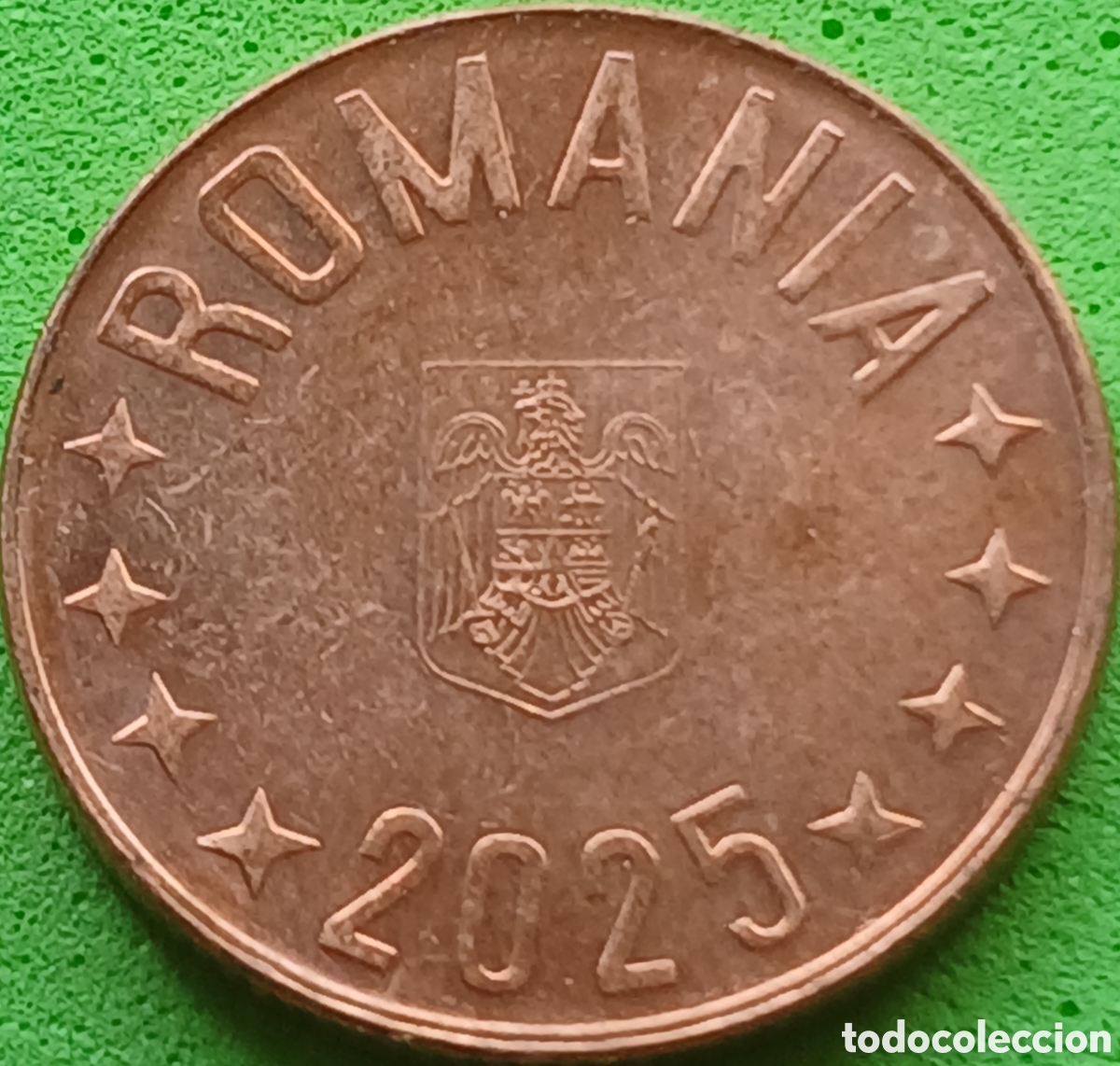Monedas antiguas de Europa: Ruman&iacute;a 5 bani 2025 UC#2 ESCASA!