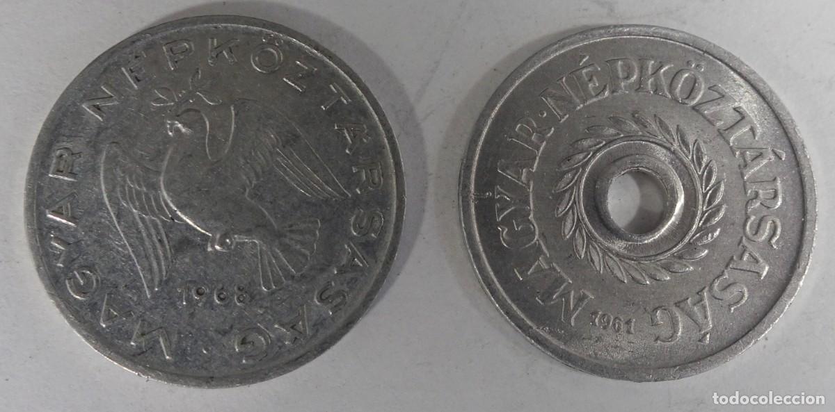 Monedas antiguas de Europa: LOTE DE 2 ANTIGUAS MONEDAS, 2 Y 10 FILLER HUNGR&Iacute;A, VER FOTOS