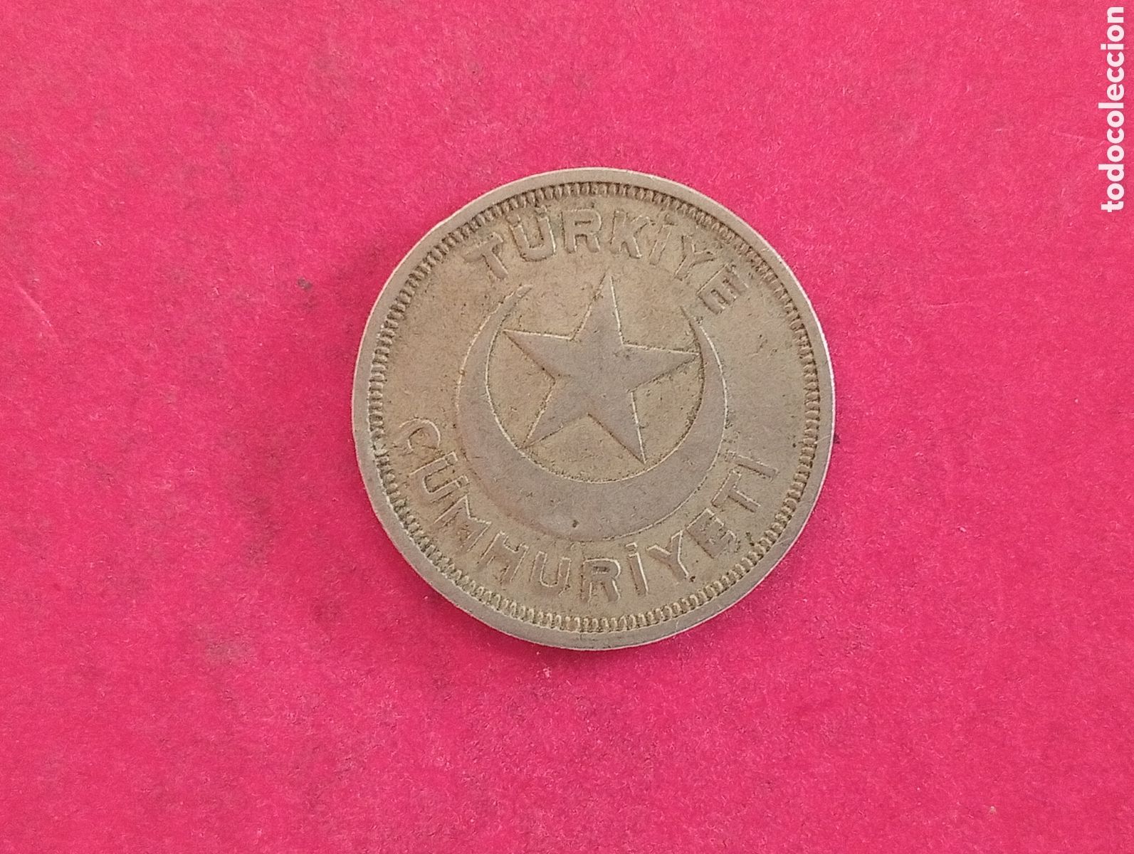Monedas antiguas de Europa: 5 kurus de Turqu&iacute;a 1942 - Foto 2