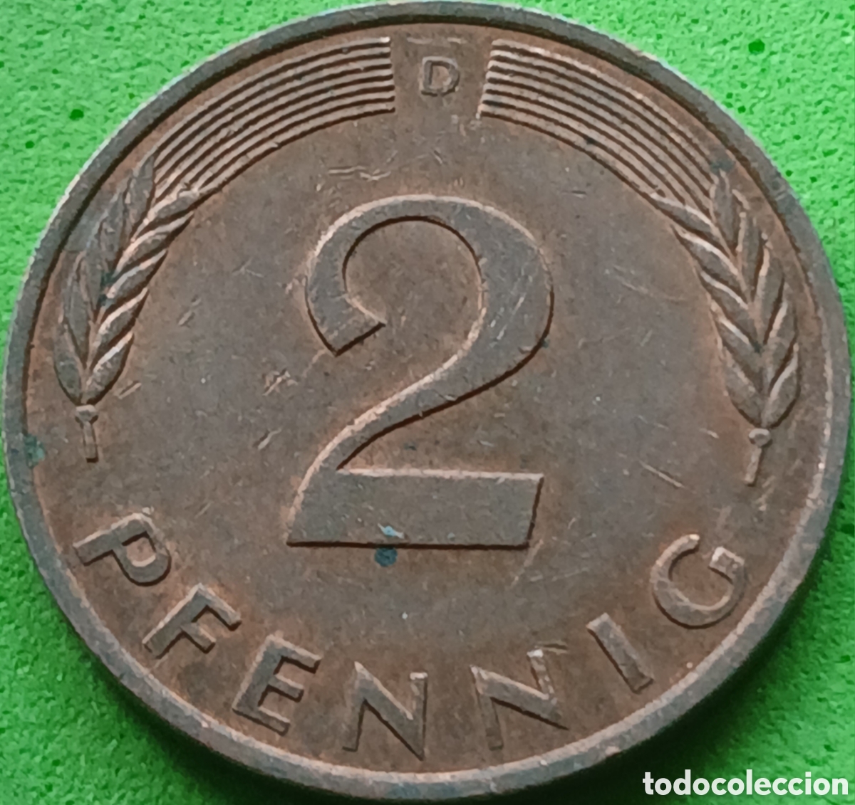 Monedas antiguas de Europa: Alemania Occidental 2 pfennig 1978 D km#106a
