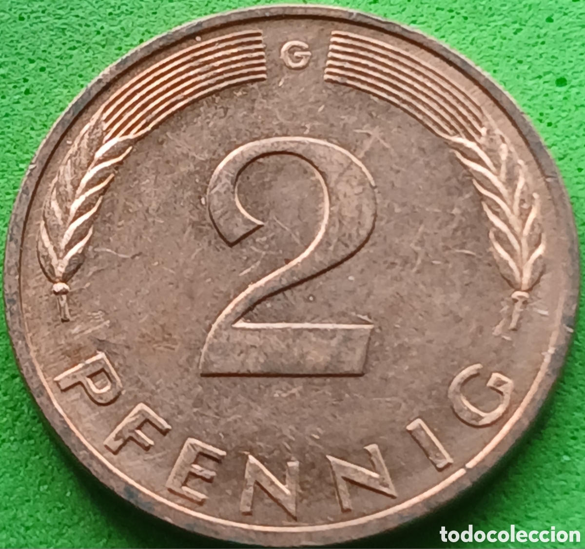 Monedas antiguas de Europa: Alemania Federal 2 pfennig 1992 G km#106a