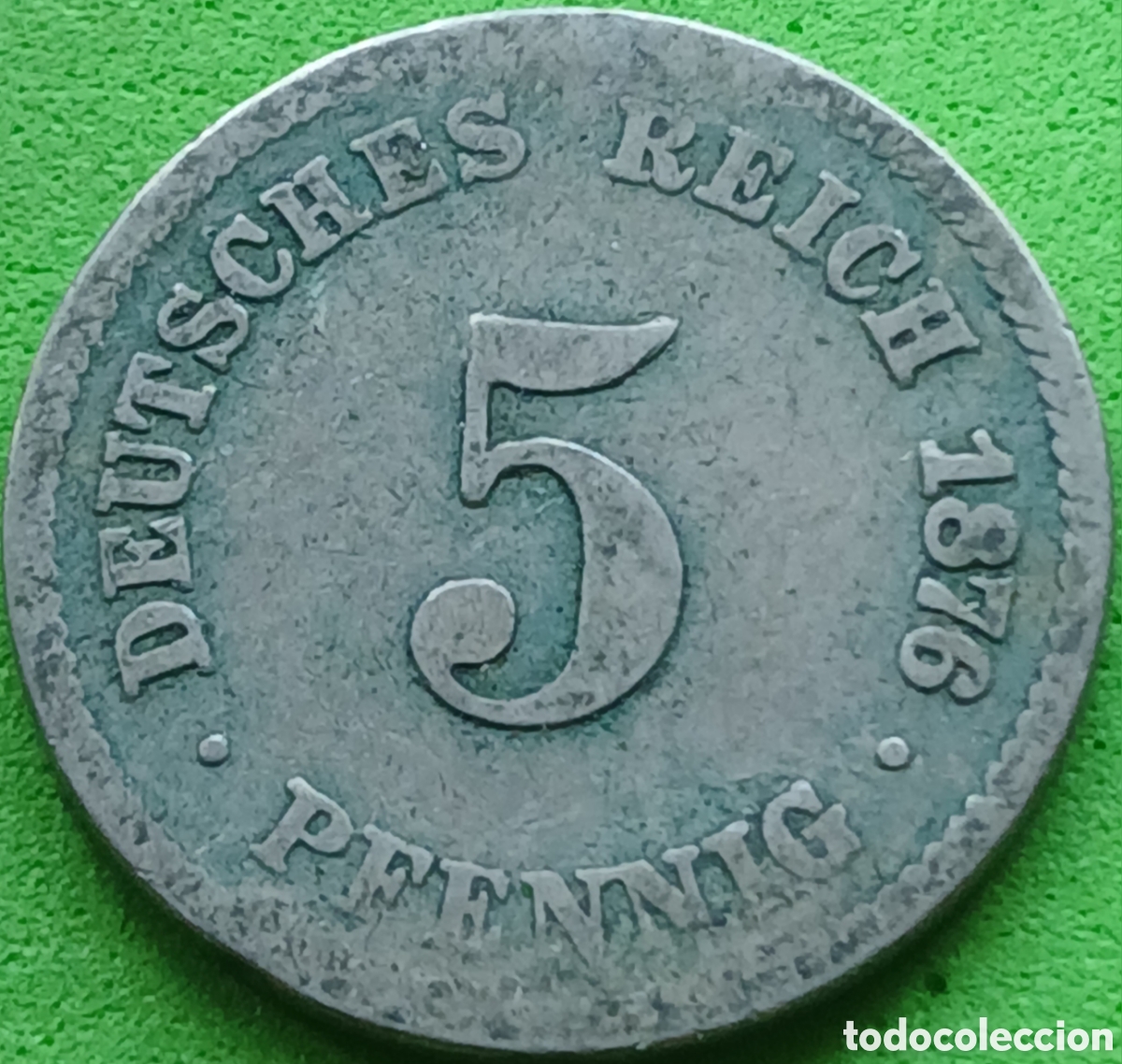 Monedas antiguas de Europa: Alemania Imperio 5 pfennig 1876 C km#3