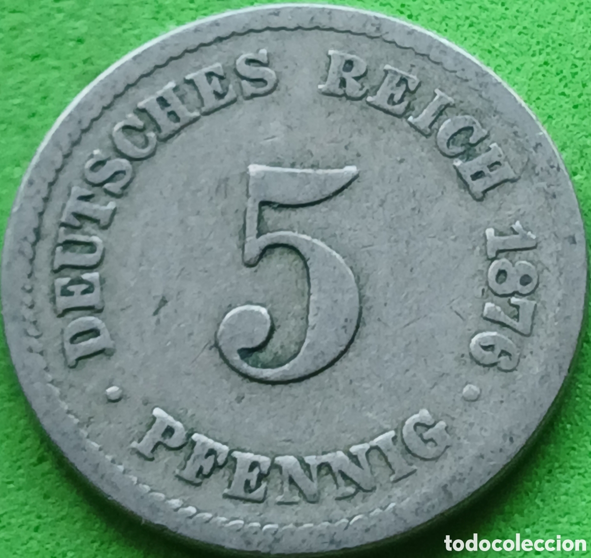 Monedas antiguas de Europa: Alemania Imperio 5 pfennig 1876 A km#3
