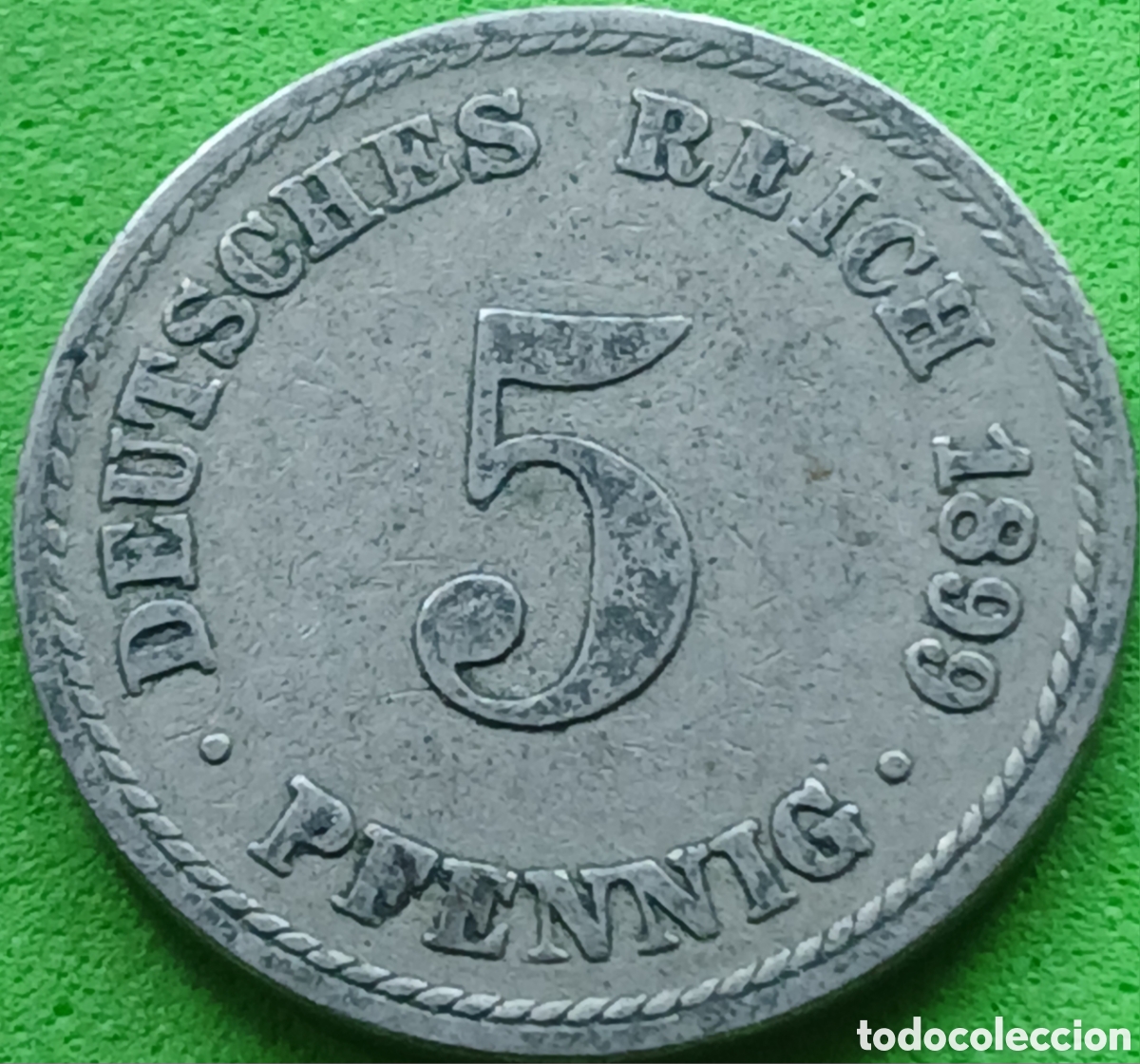 Monedas antiguas de Europa: Alemania Imperio 5 pfennig 1899 A km#11