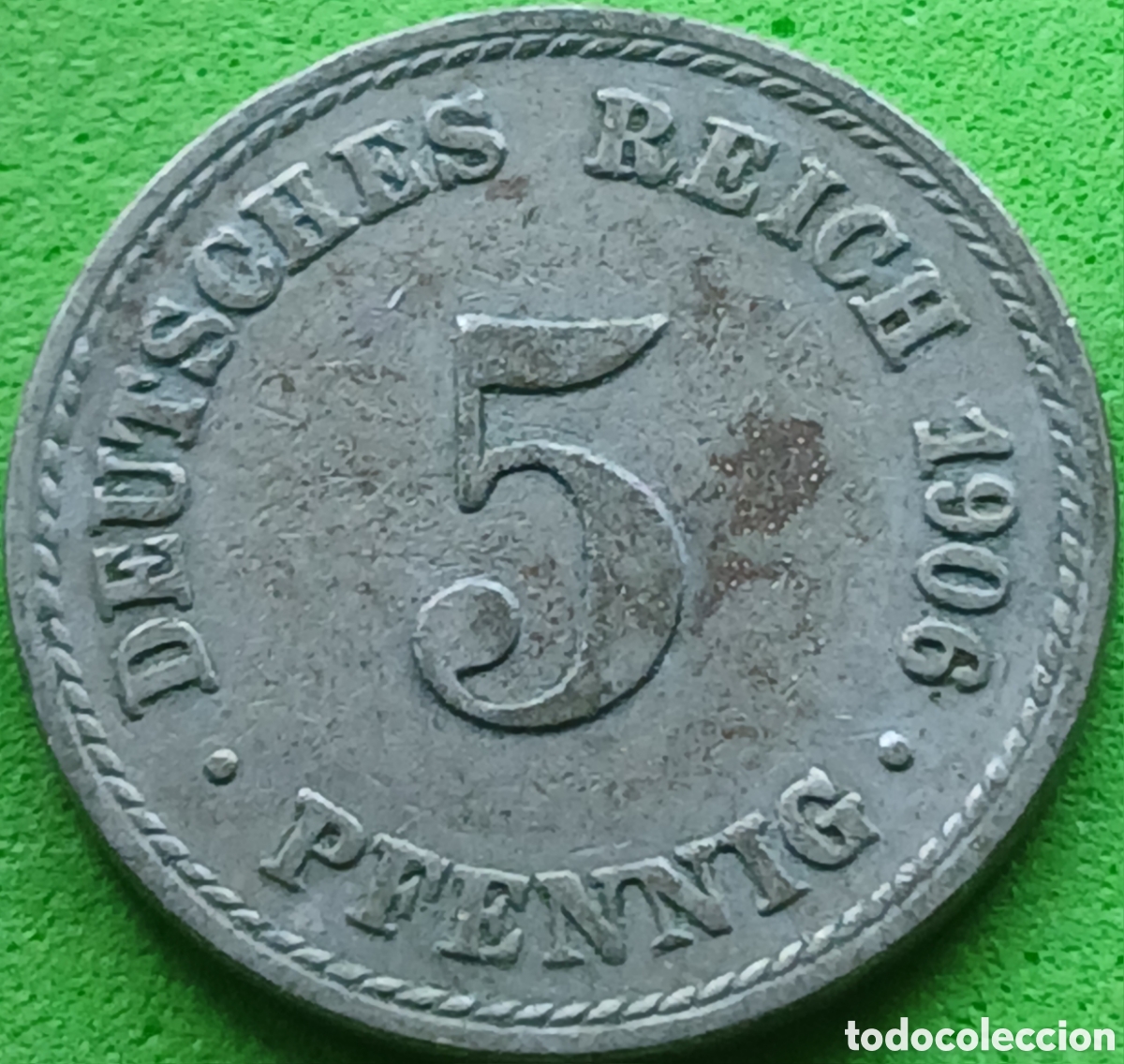 Monedas antiguas de Europa: Alemania Imperio 5 pfennig 1906 A km#11