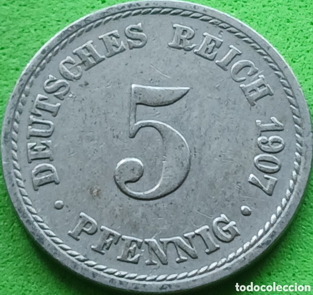 Monedas antiguas de Europa: Alemania Imperio 5 pfennig 1907 A km#11