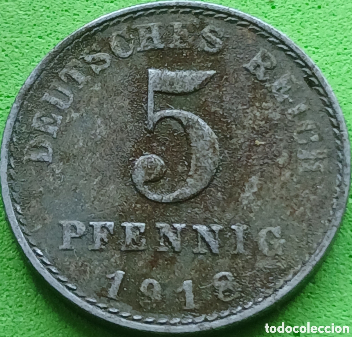 Monedas antiguas de Europa: Alemania Imperio 5 pfennig 1918 A km#19