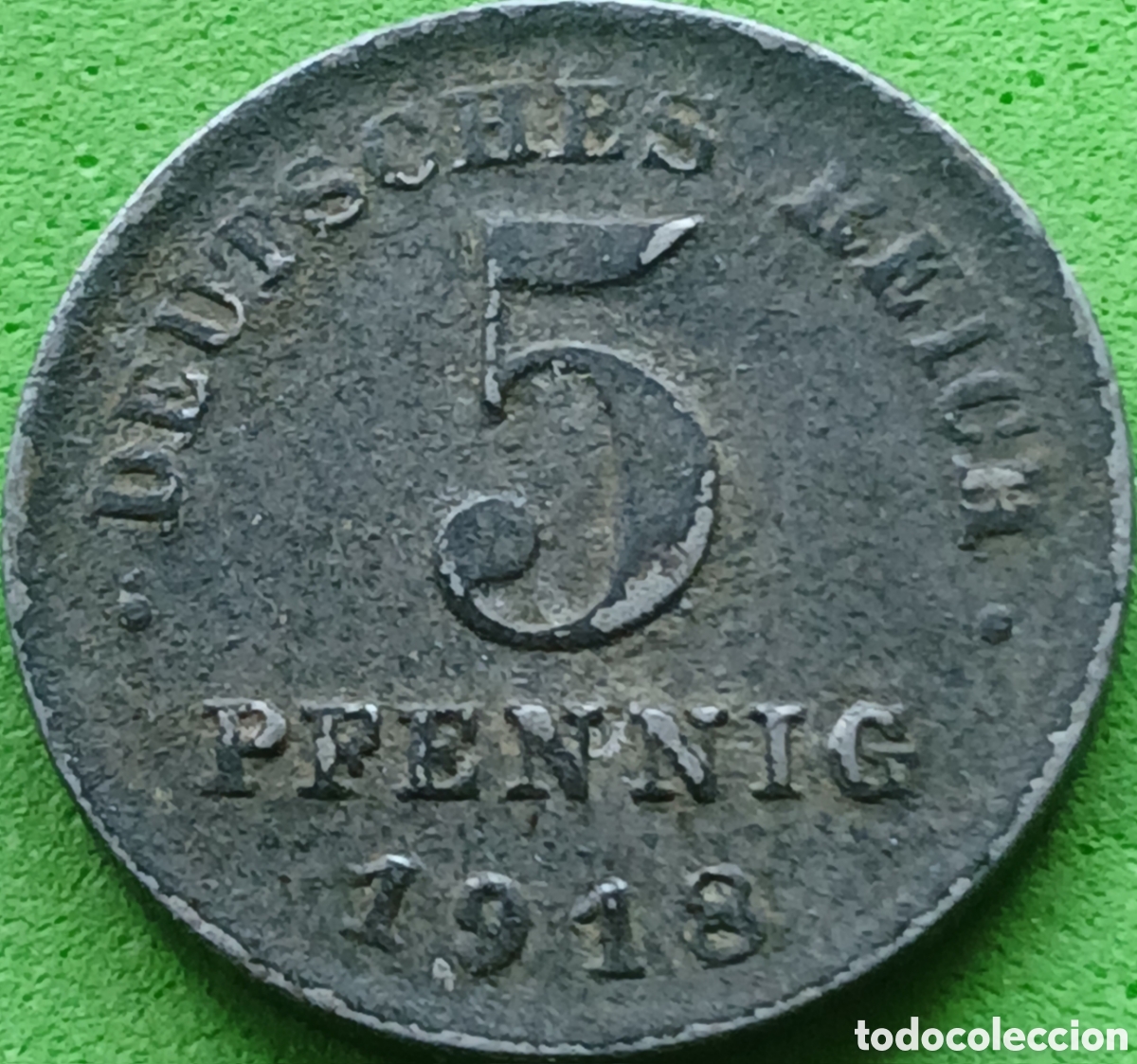 Monedas antiguas de Europa: Alemania Imperio 5 pfennig 1918 D km#19