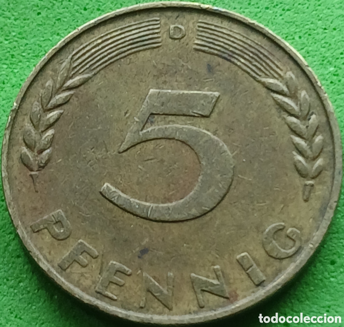 Monedas antiguas de Europa: Alemania Occidental 5 pfennig 1950 D km#107