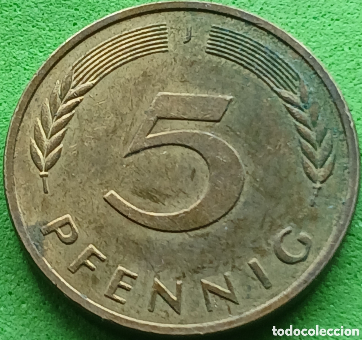 Monedas antiguas de Europa: Alemania Occidental 5 pfennig 1980 J km#107