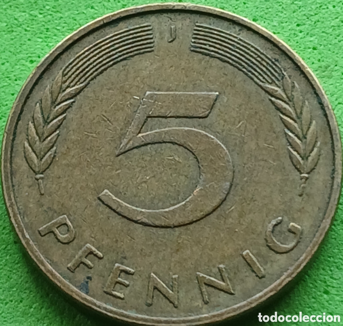 Monedas antiguas de Europa: Alemania Occidental 5 pfennig 1982 J km#107