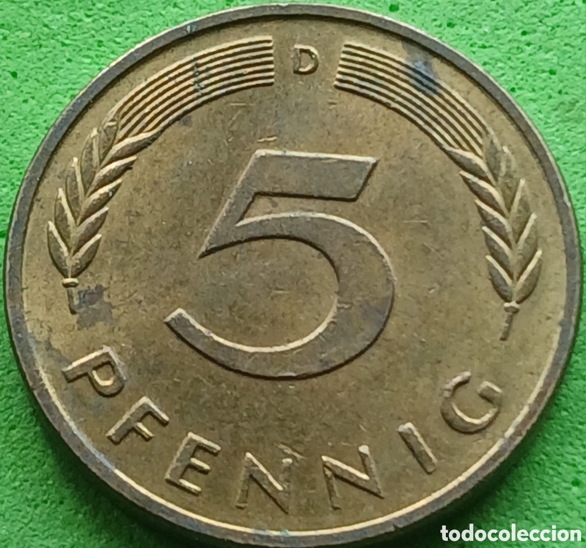 Monedas antiguas de Europa: Alemania Occidental 5 pfennig 1987 D km#107