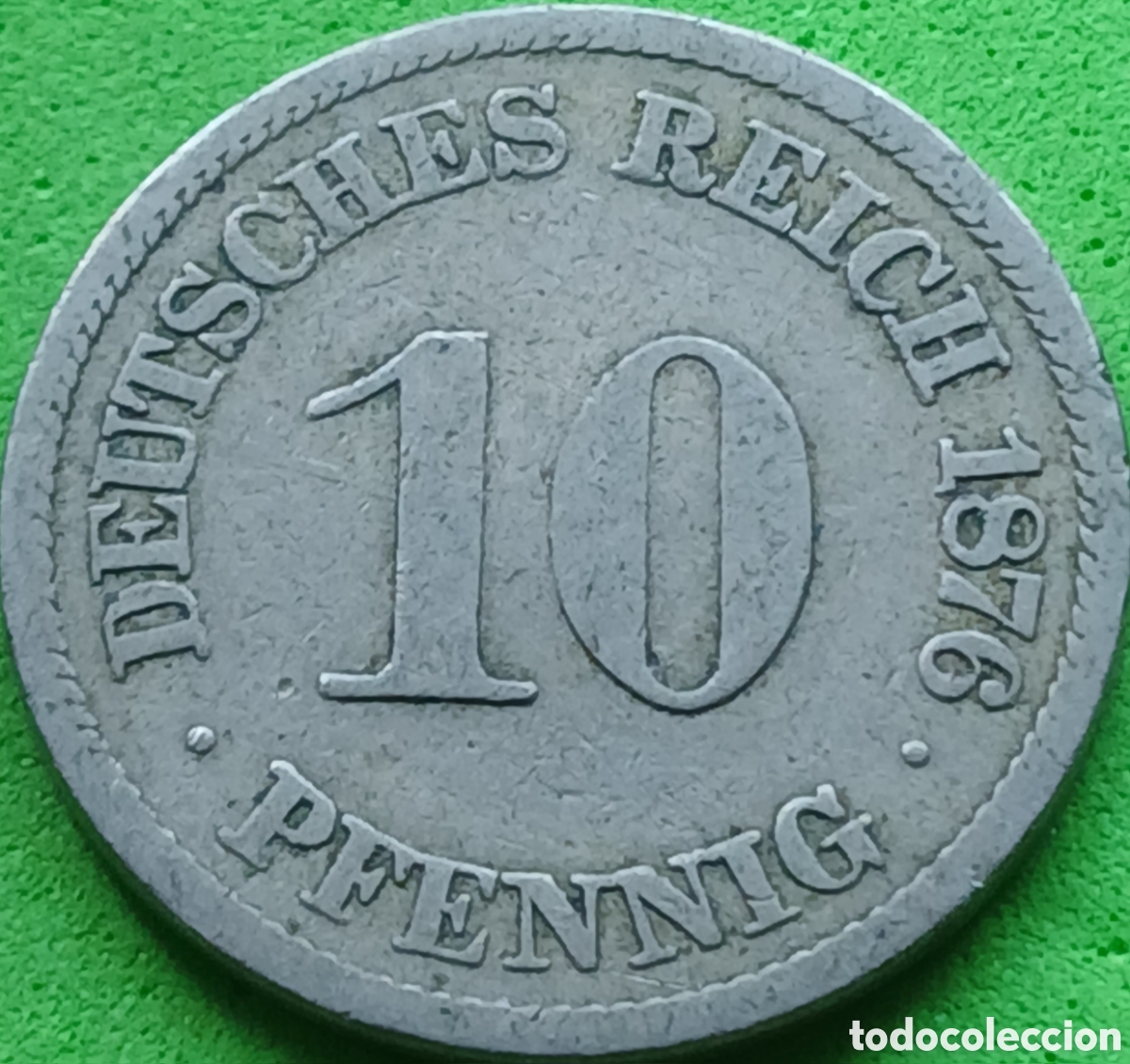 Monedas antiguas de Europa: Alemania Imperio 10 pfennig 1876 J km#4