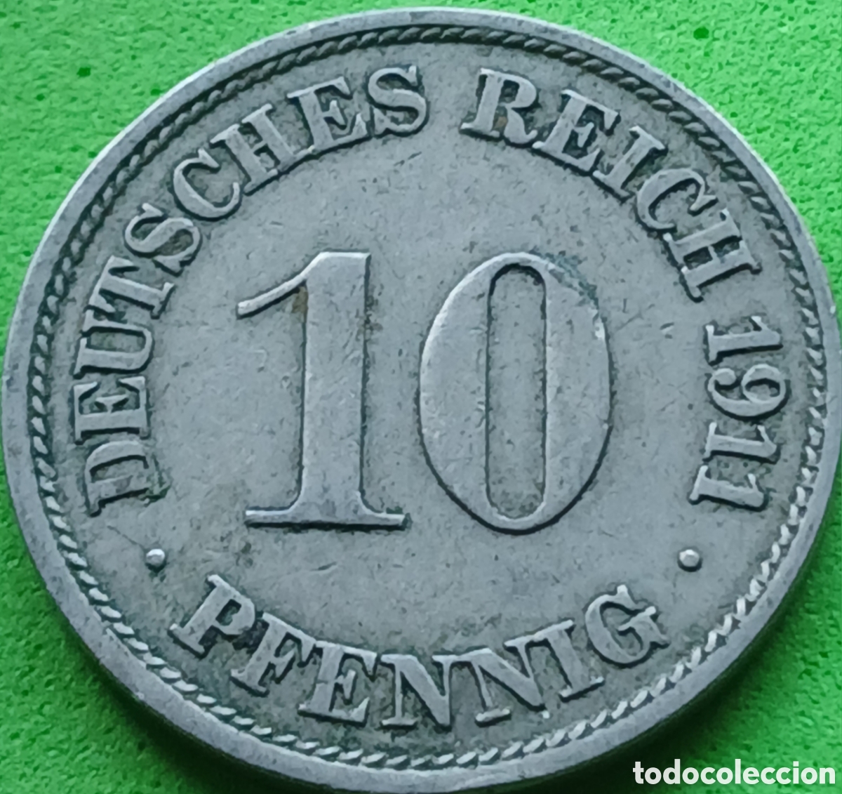 Monedas antiguas de Europa: Alemania Imperio 10 pfennig 1911 J km#12