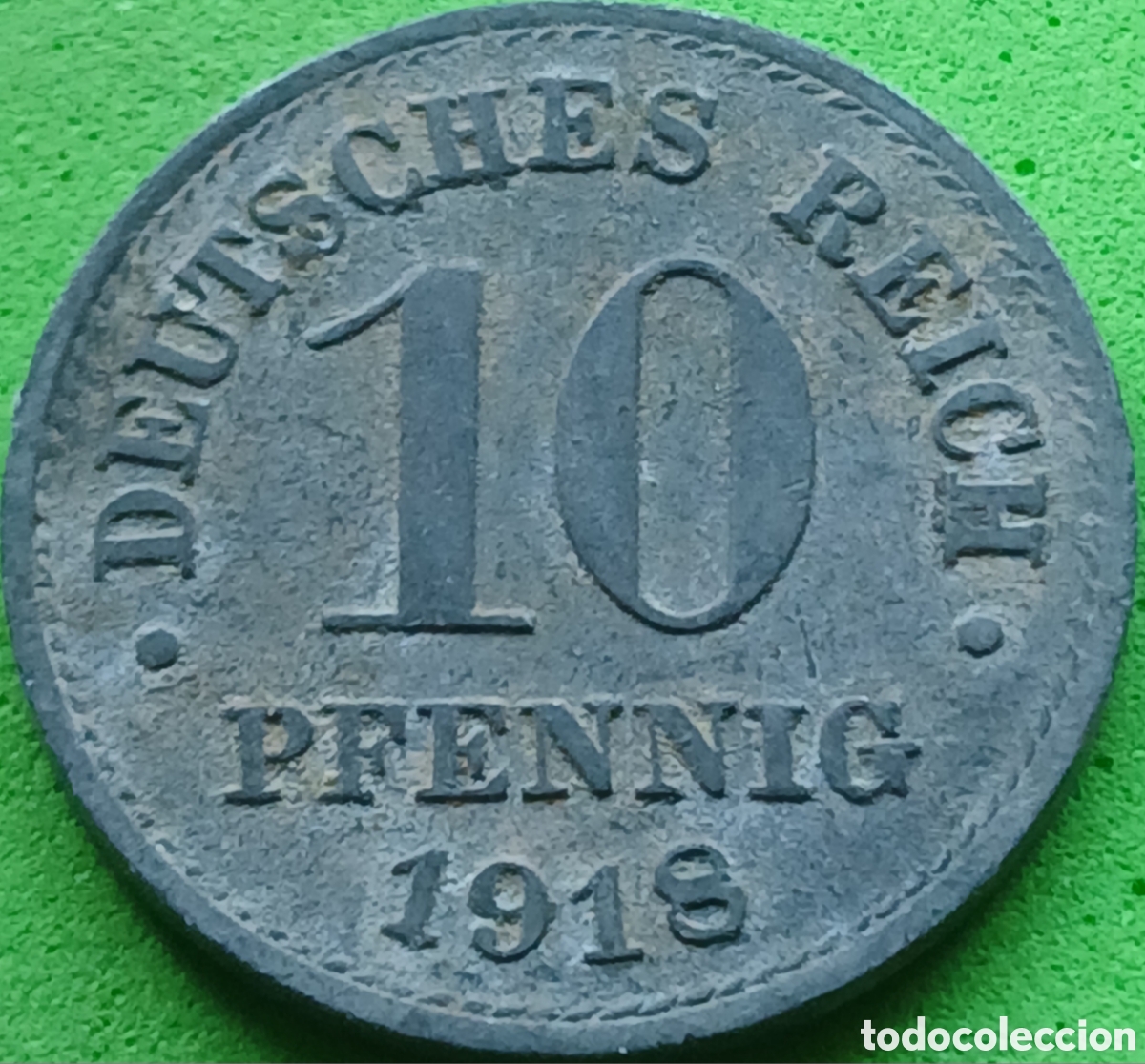 Monedas antiguas de Europa: Alemania Imperio 10 pfennig 1918 km#26