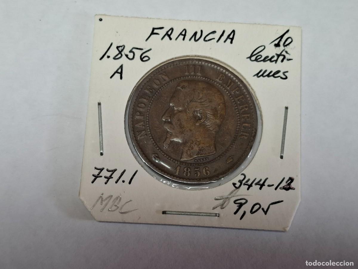 Monedas antiguas de Europa: 10 CENTIMOS de 1856 A KM 771.1 FRANCIA en MBC
