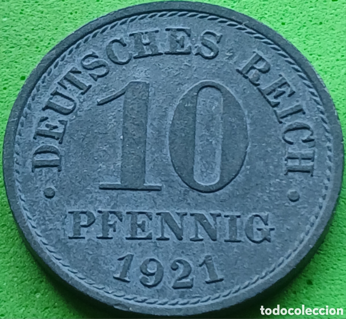Monedas antiguas de Europa: Alemania Imperio 10 pfennig 1921 km#26
