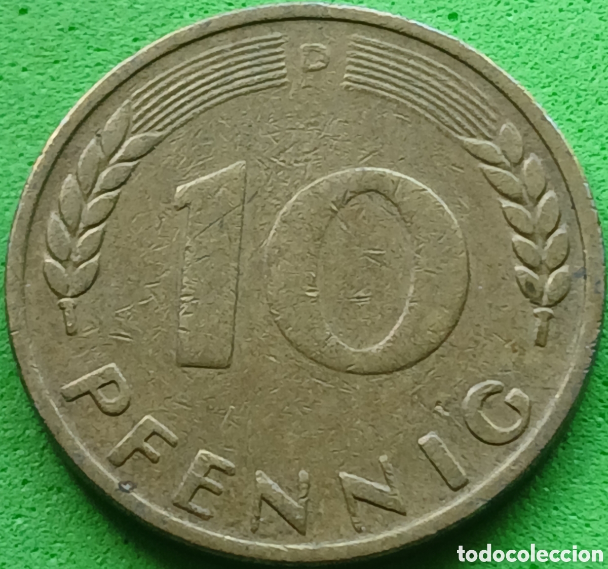 Monedas antiguas de Europa: Alemania Occidental 10 pfennig 1949 D km#103