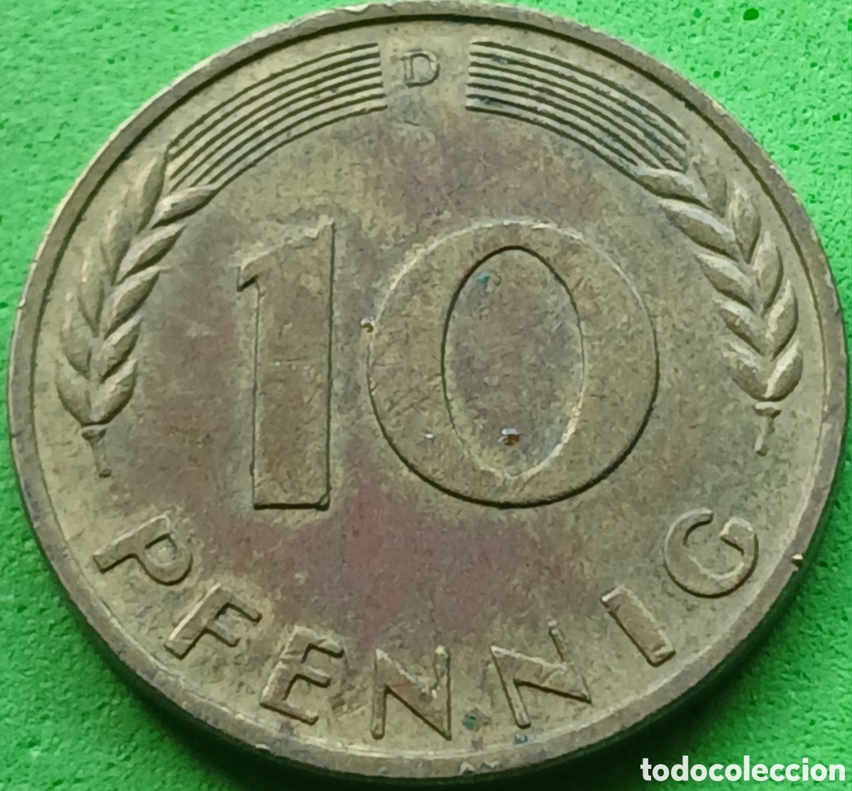 Monedas antiguas de Europa: Alemania Occidental 10 pfennig 1968 D km#108