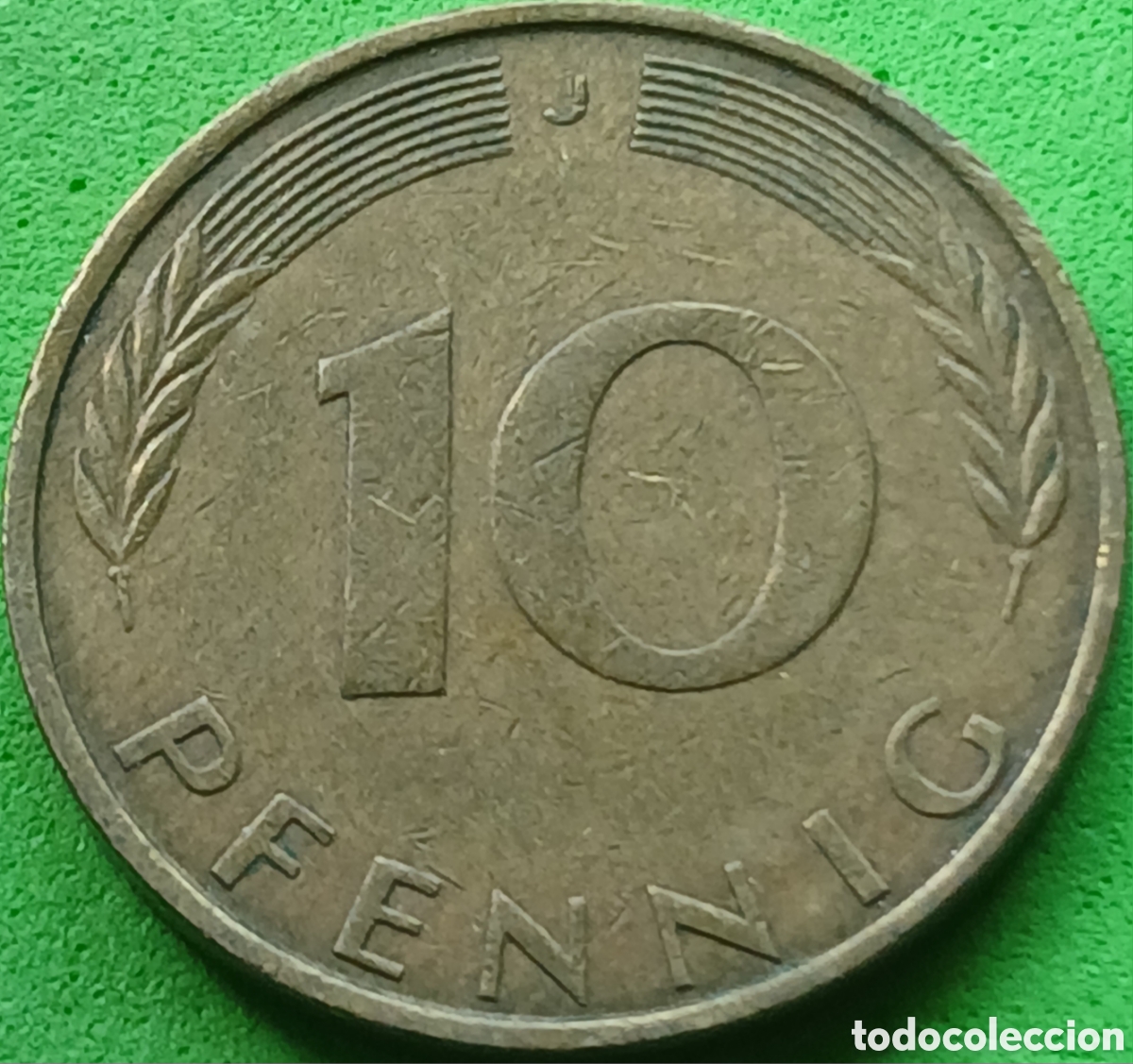 Monedas antiguas de Europa: Alemania Occidental 10 pfennig 1973 J km#108
