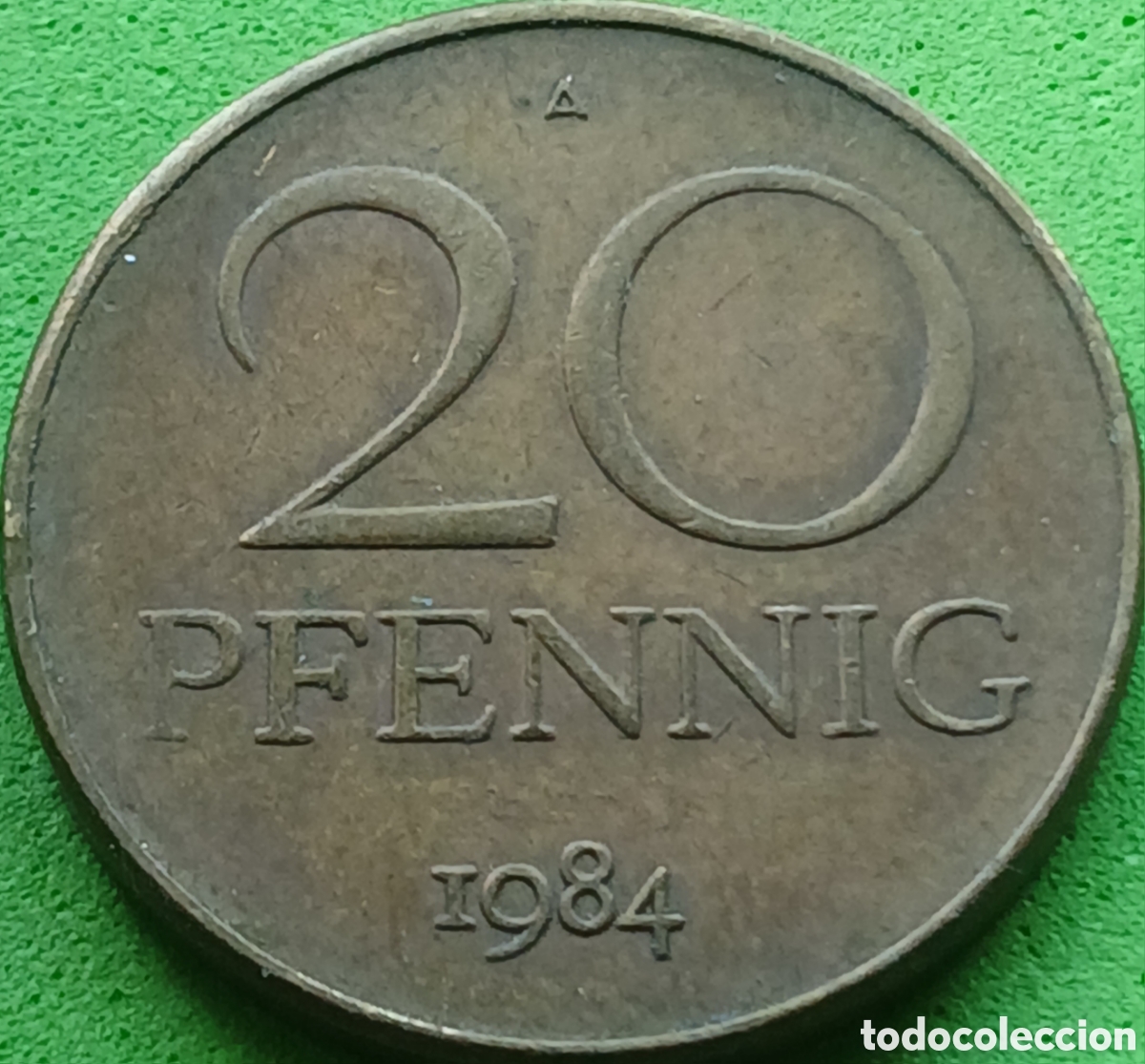 Monedas antiguas de Europa: Alemania Oriental 20 pfennig 1984 km#11