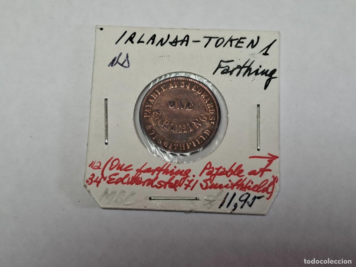 Monedas antiguas de Europa: 1 FARTHING ND IRLANDA-TOKEN en MBC