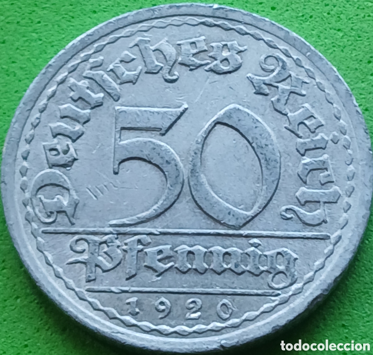 Monedas antiguas de Europa: Alemania Rep&uacute;blica de Weimar 50 pfennig 1920 A km#27