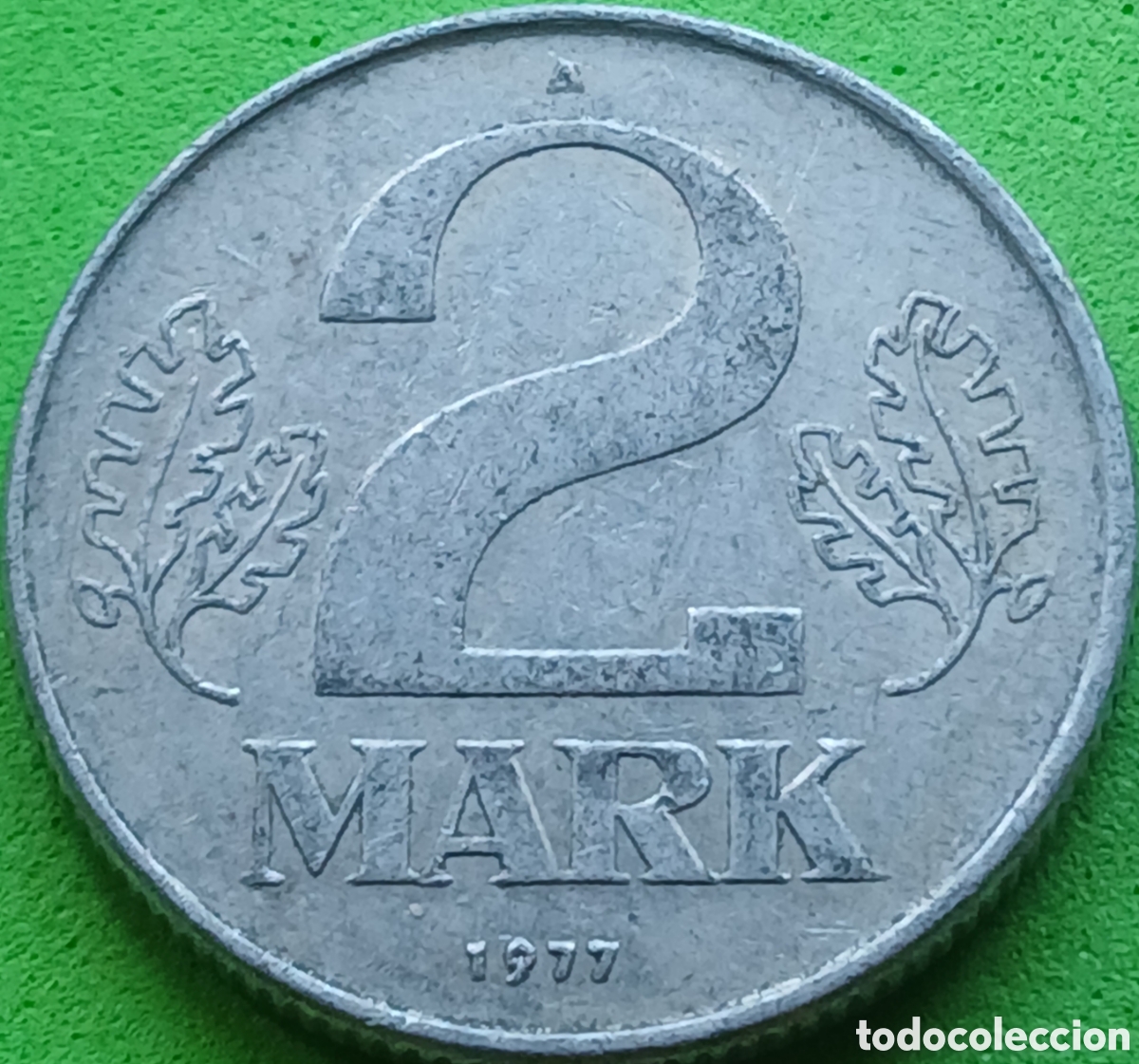Monedas antiguas de Europa: Alemania Oriental 2 marcos 1977 km#48