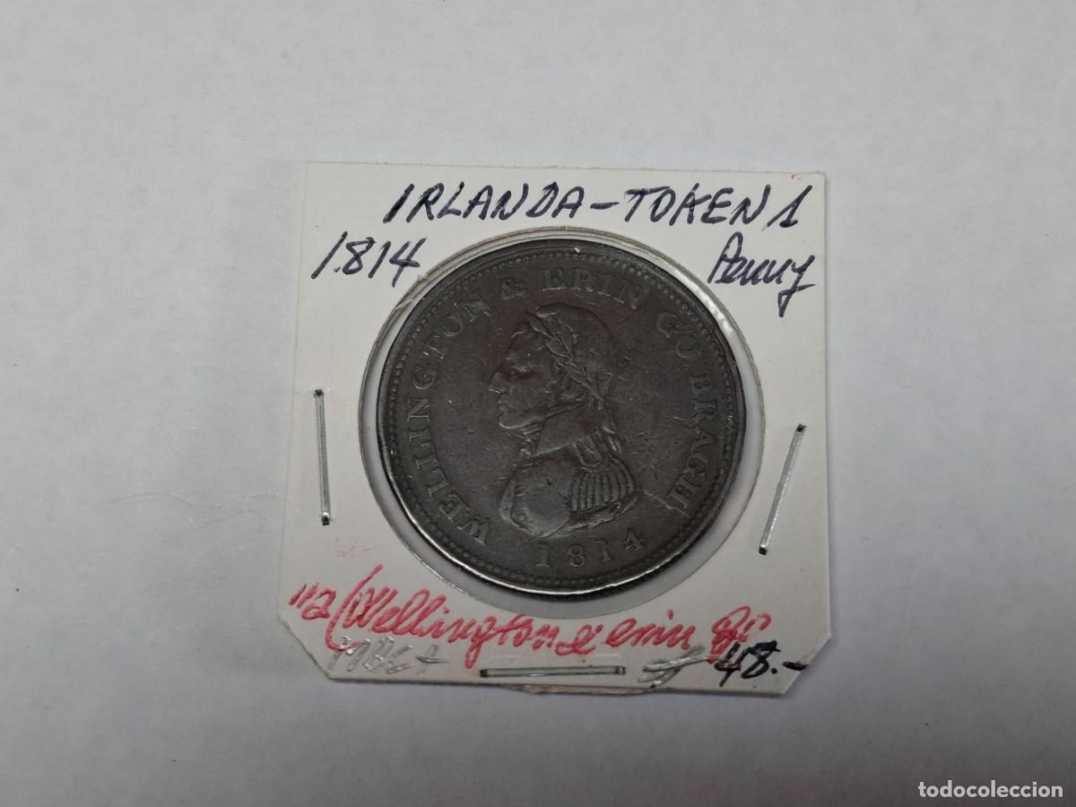Monedas antiguas de Europa: 1/ PENNY de 1814 IRLANDA-TOKEN en MBC+
