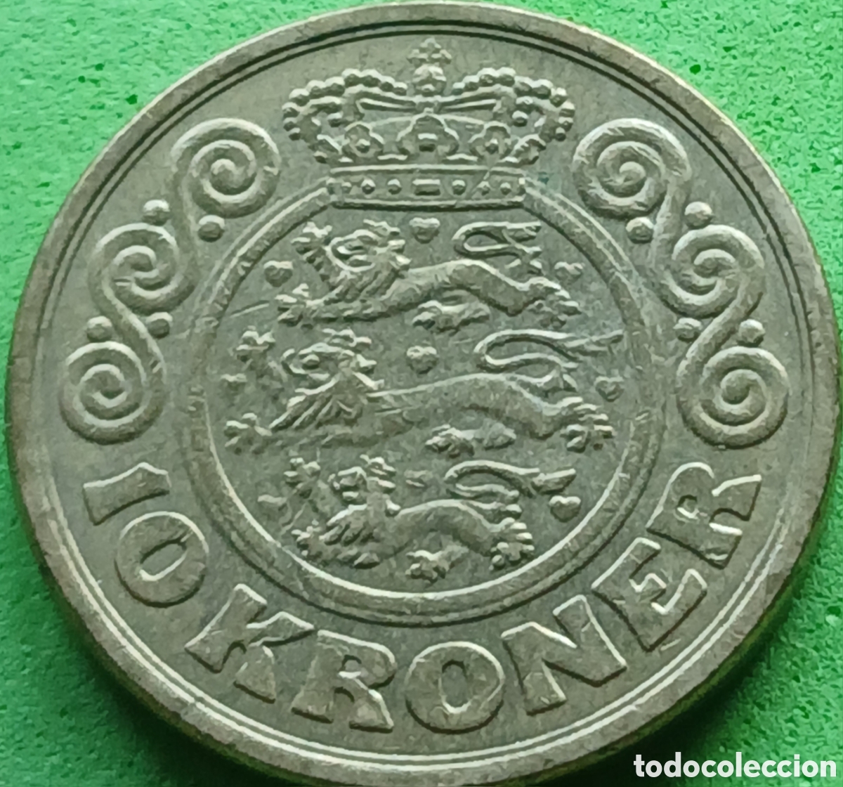 Monedas antiguas de Europa: Dinamarca 10 coronas 1989 km#867