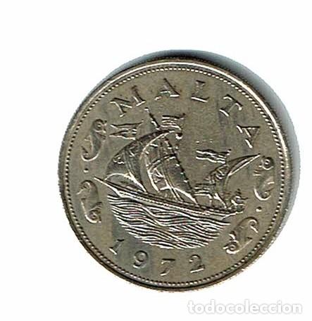 Monedas antiguas de Europa: MALTA 10 CENTS 1972 -