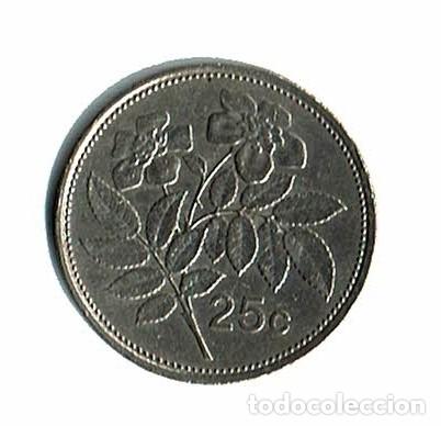 Monedas antiguas de Europa: MALTA 25 CENTS 1986 -