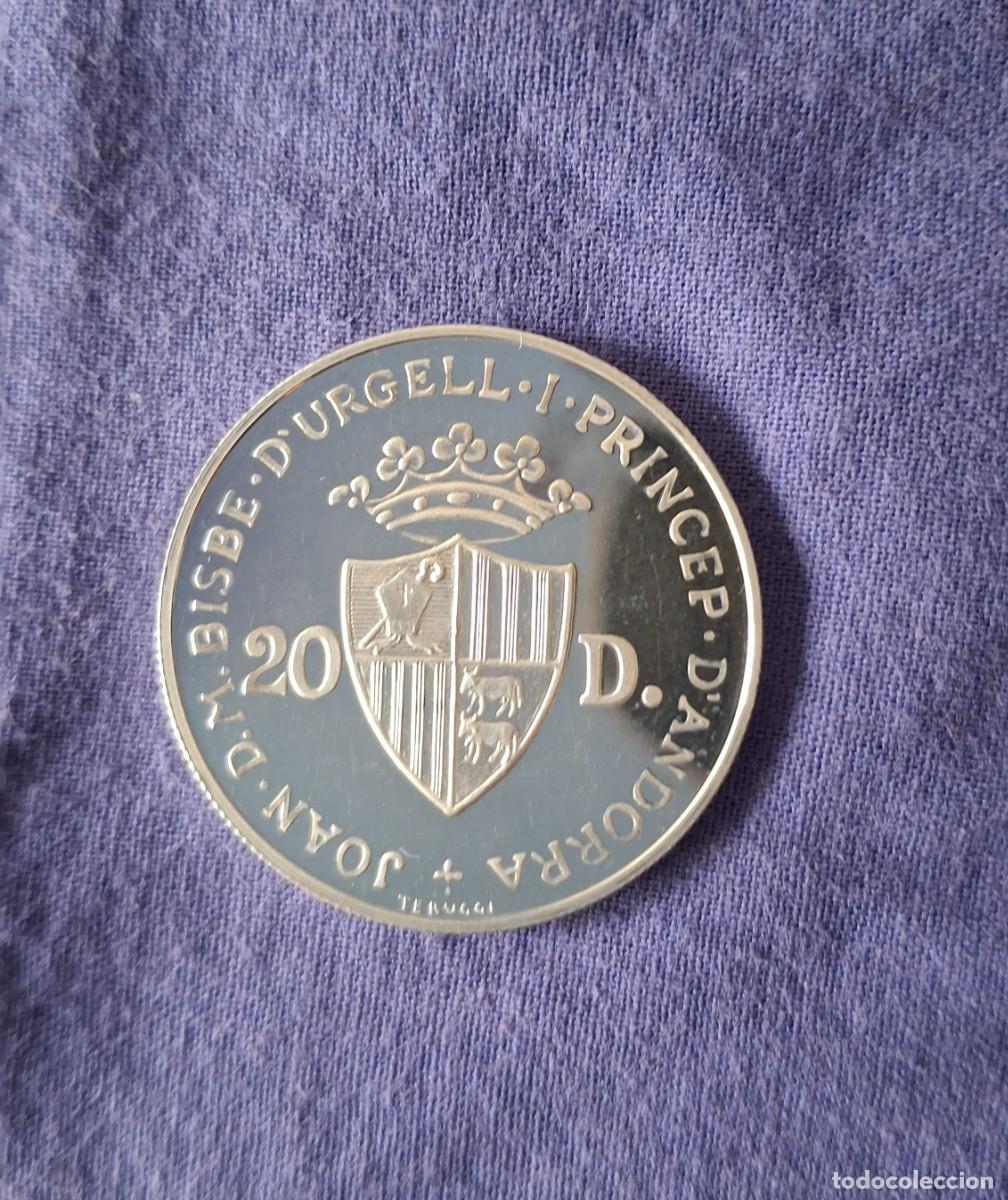 Monedas antiguas de Europa: 20 DINERS Andorra 1984 - Foto 2