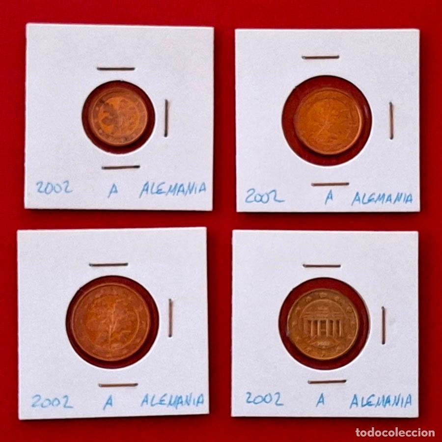 Monedas antiguas de Europa: 2002 Alemania-A 1, 2, 5 y 10 cts.