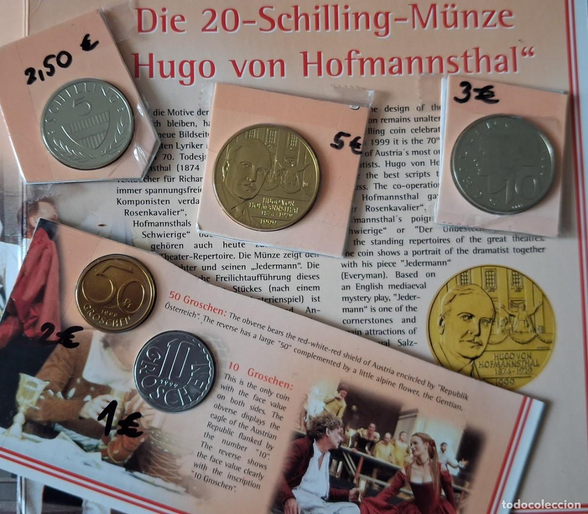 Monedas antiguas de Europa: 10 Groschen Austria 1999 - Foto 3