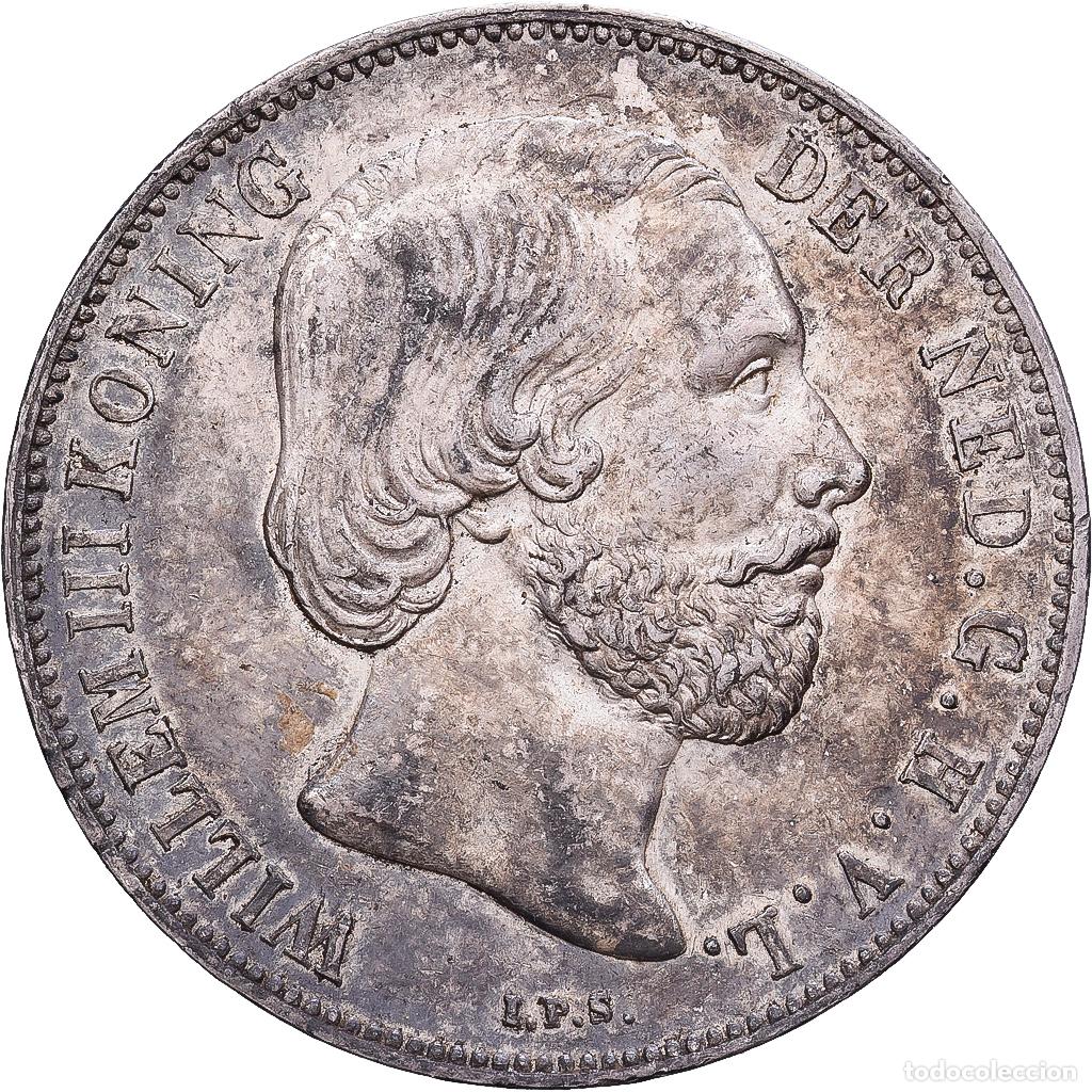Monedas antiguas de Europa: [#1203349] Pa&iacute;ses Bajos, William III, Gulden, 1865, Utrecht, Plata, EBC, KM:93
