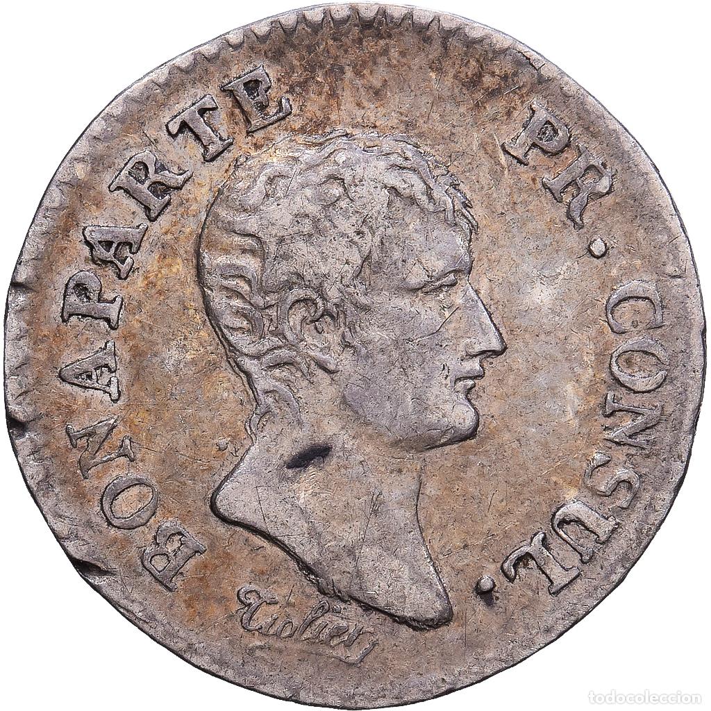 Monedas antiguas de Europa: [#1203341] Francia, 1/4 Franc, Napol&eacute;on I, An 12, Paris, Plata, MBC, KM:653.1