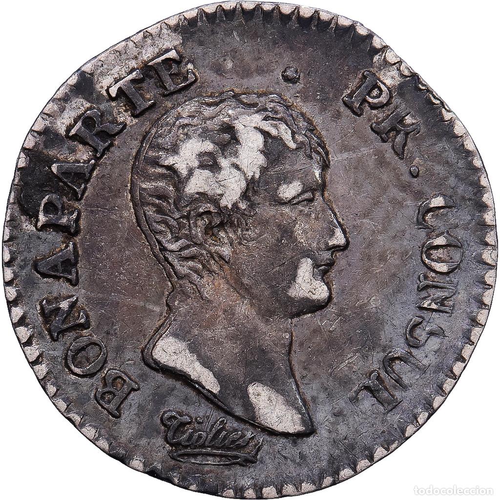 Monedas antiguas de Europa: [#1203342] Francia, 1/4 Franc, Napol&eacute;on I, An 12, Paris, Plata, MBC, KM:653.1