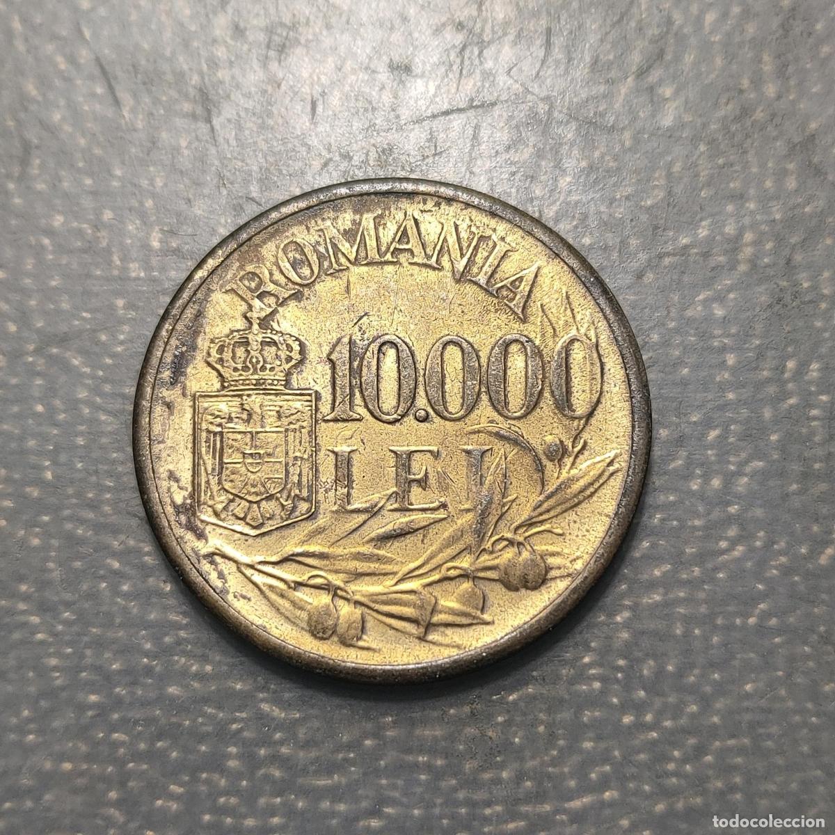 Alte M&uuml;nzen aus Europa: RUMANIA ROMANIA 10000 LEI 1947 MBC