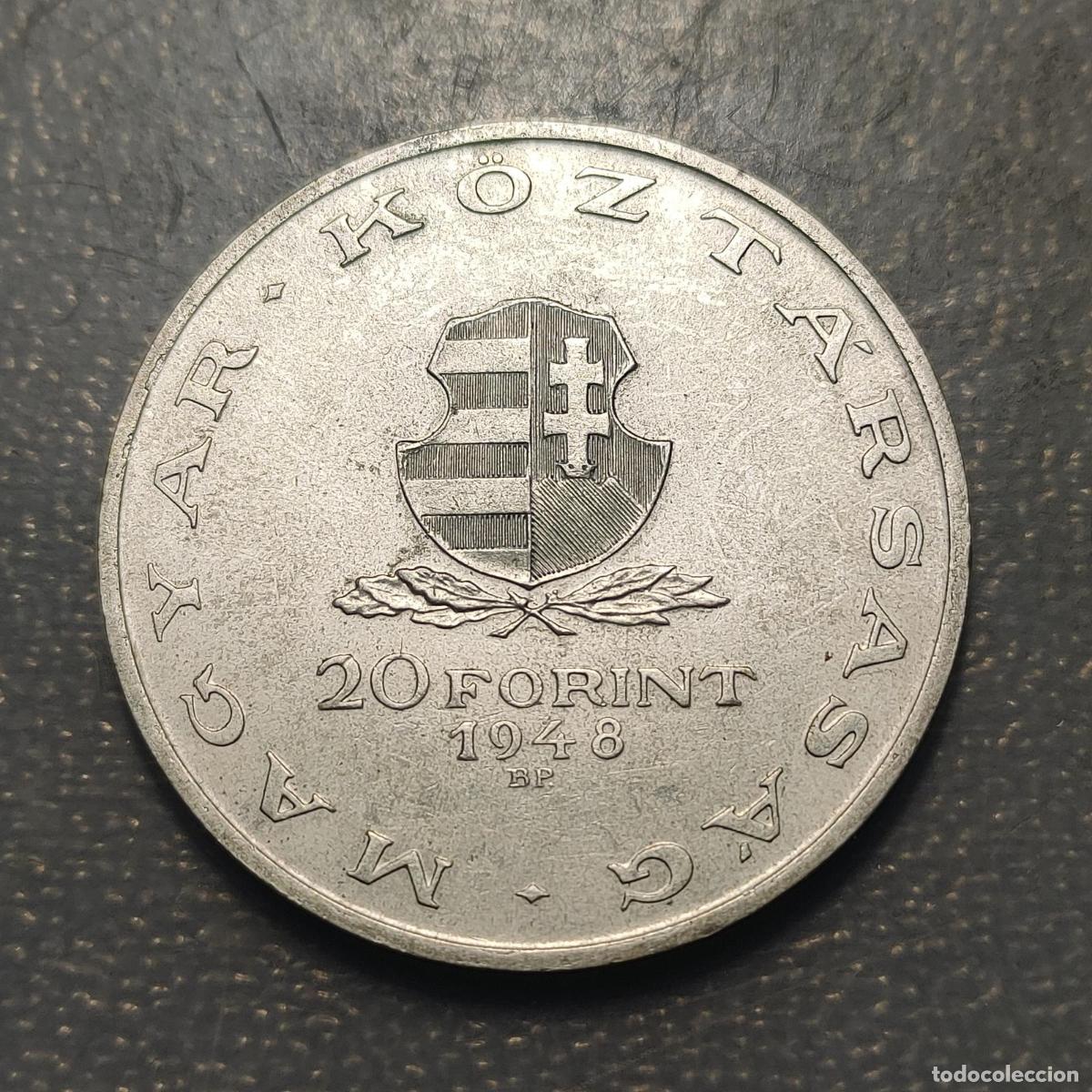 Monedas antiguas de Europa: HUNGRIA HUNGARY 20 FORINT 1948