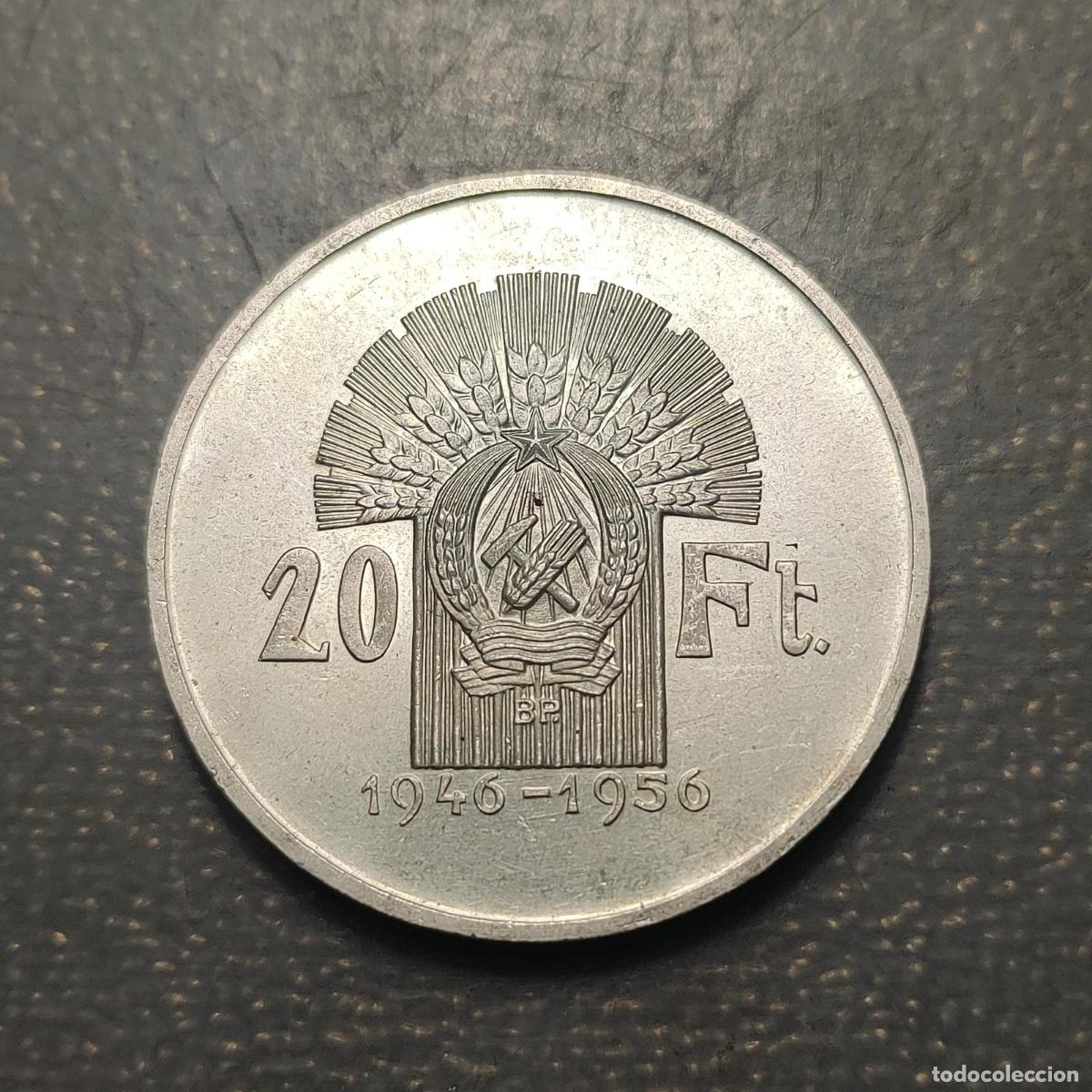 Monedas antiguas de Europa: HUNGRIA HUNGARY 20 FORINT 1956 KM 553 SC-