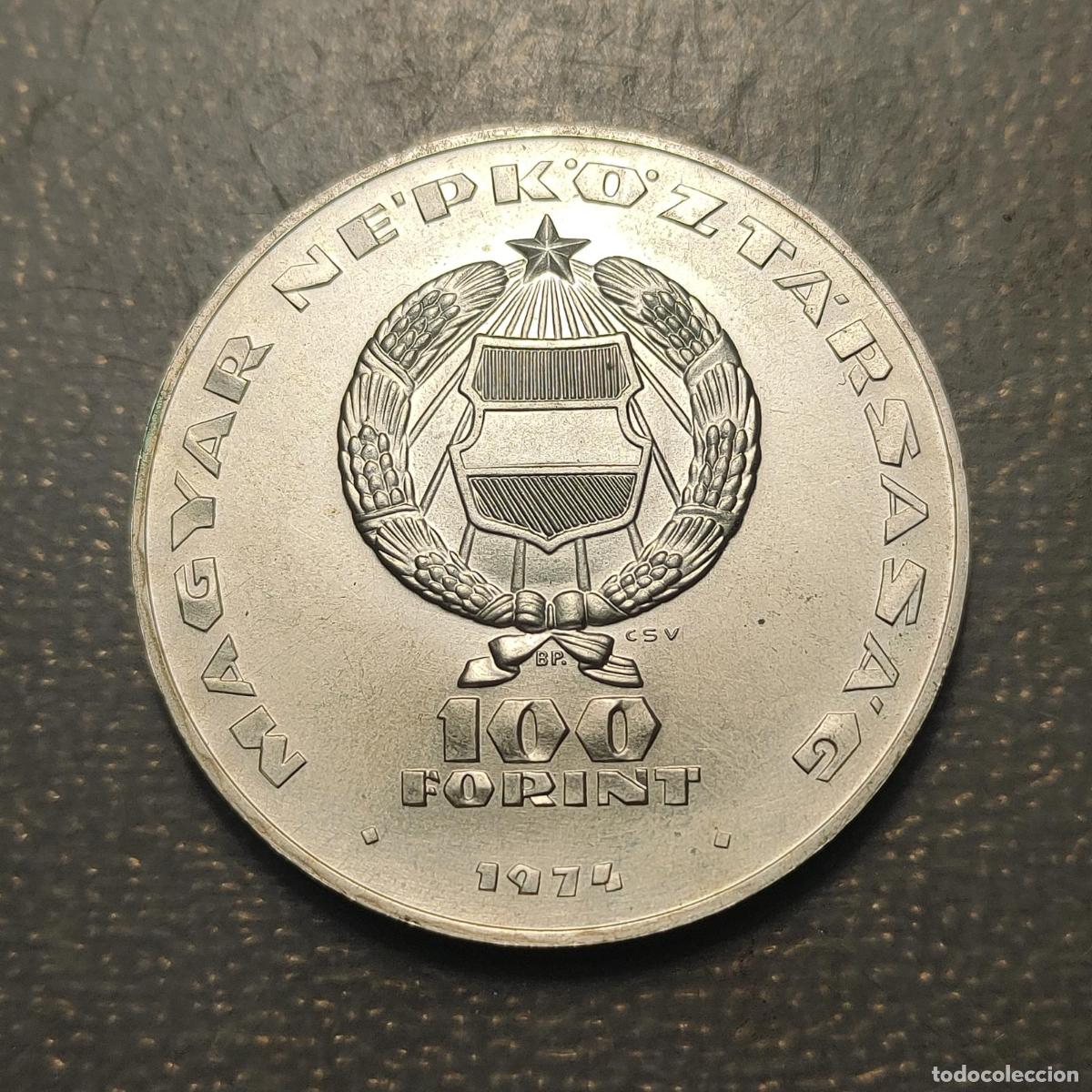 Monedas antiguas de Europa: HUNGRIA HUNGARY 100 FORINT 1974 KM 602 SC-