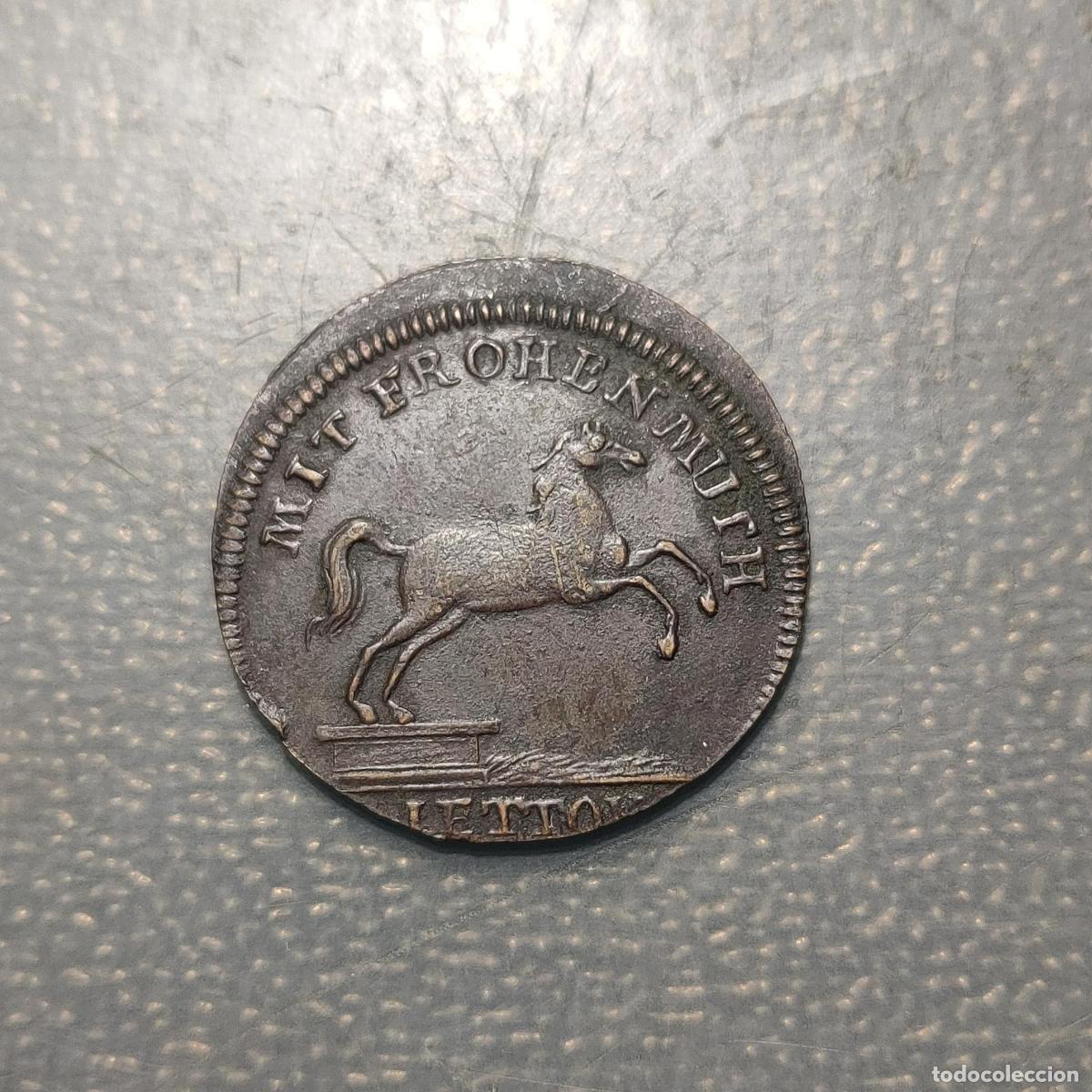 Monedas antiguas de Europa: ALEMANIA GERMANY LOUIS XVI JETTON LAUER NUREMBERG (1774-1792)