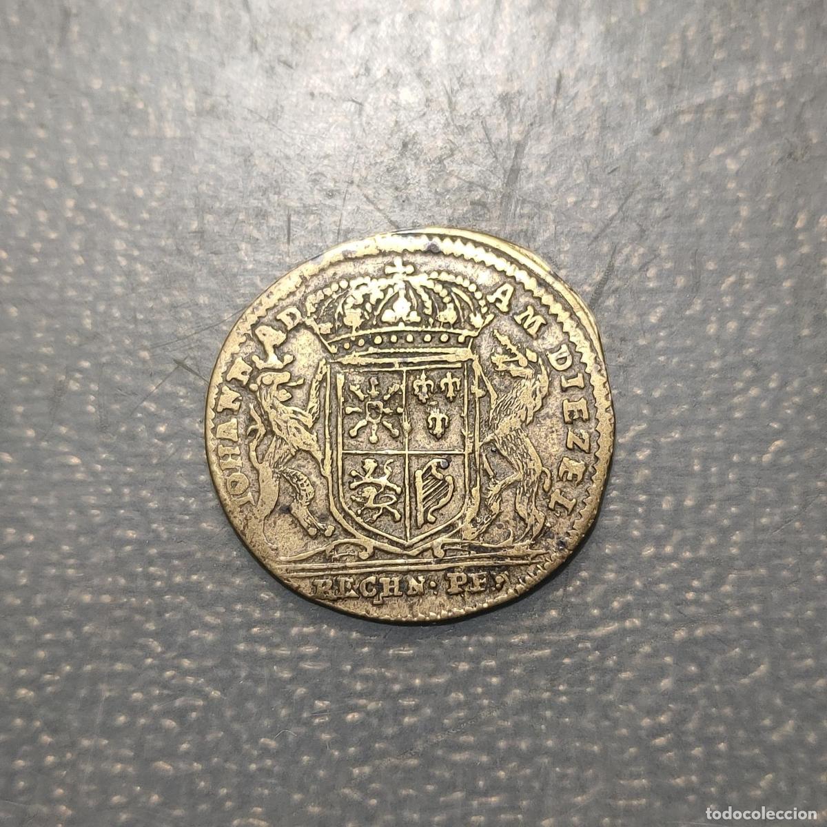 Monedas antiguas de Europa: ALEMANIA GERMANY GEORGE III JETTON NUREMBERG (1760-1768)