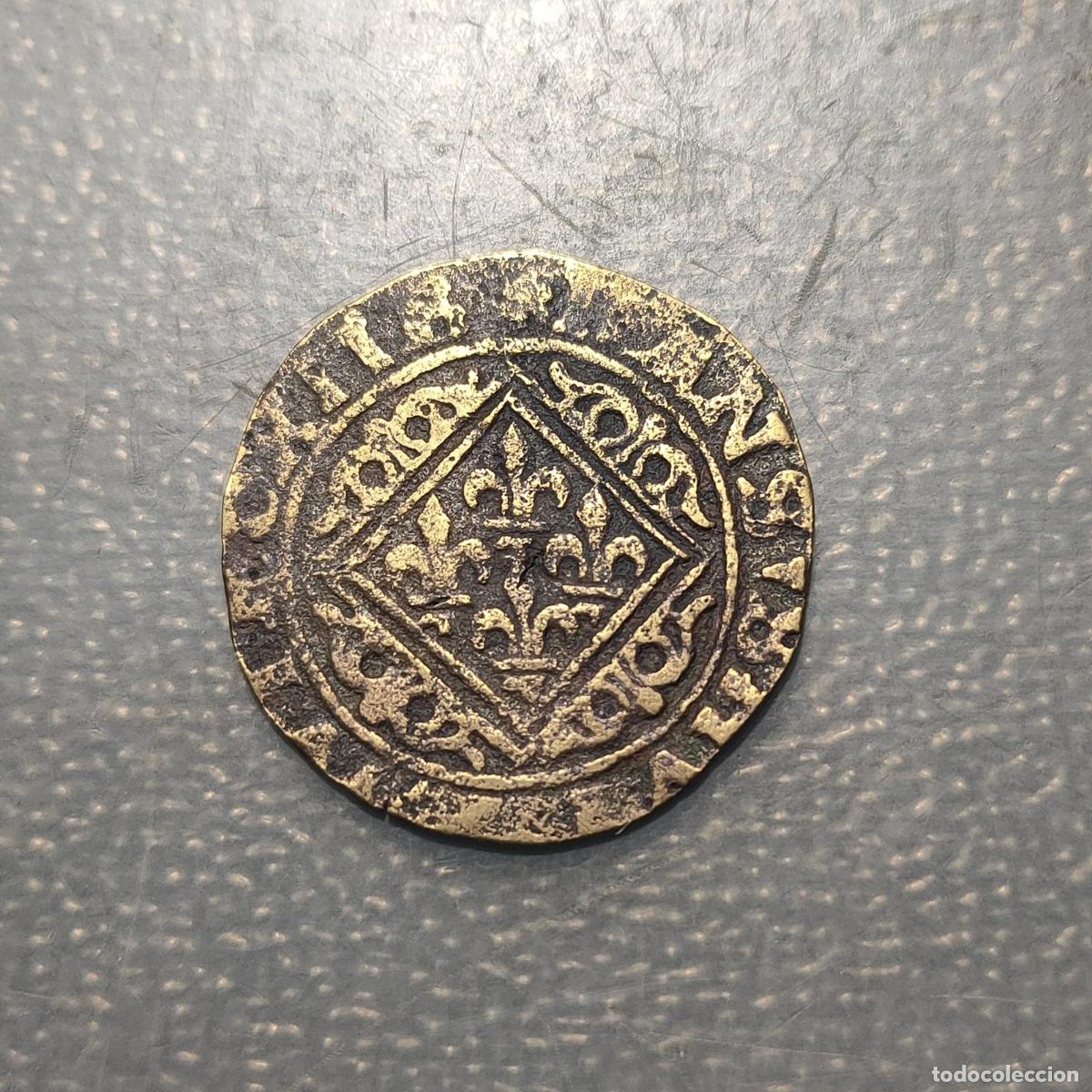 Monedas antiguas de Europa: ALEMANIA GERMANY JETTON NUREMBERG (1490-1550) SHIP PENNY