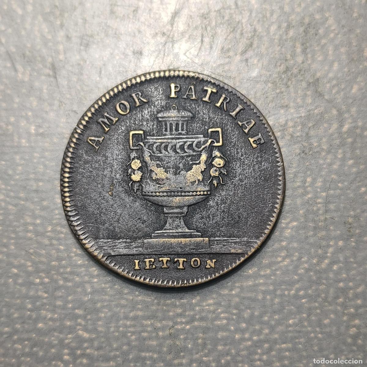 Monedas antiguas de Europa: FRANCIA FRANCE FICHA CONTADOR 1793 HORIATII ET CURIATII AMOR PATRIAE