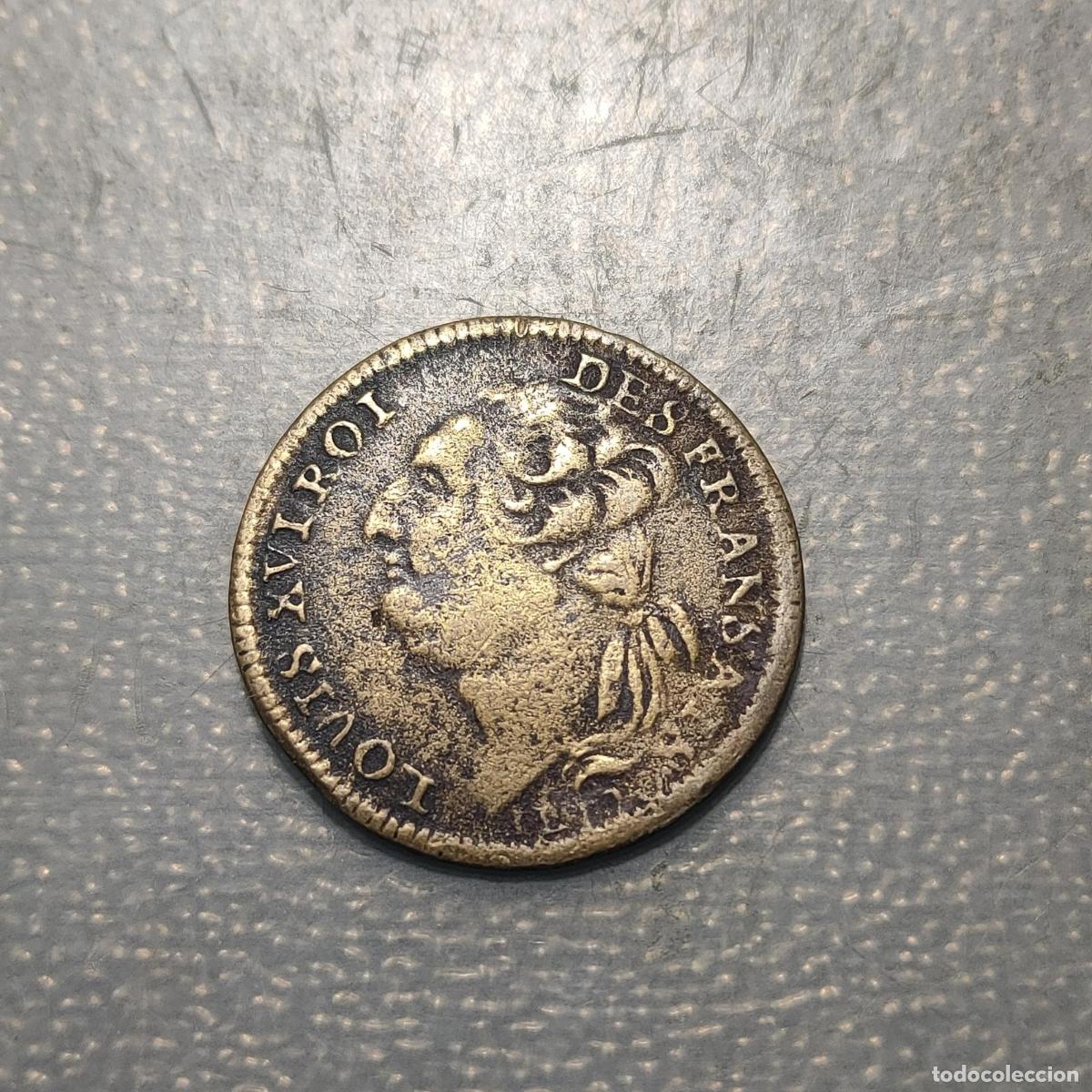 Monedas antiguas de Europa: FRANCIA FRANCE LOUIS XVI JETTON SF OPTIMO PRINCIPI