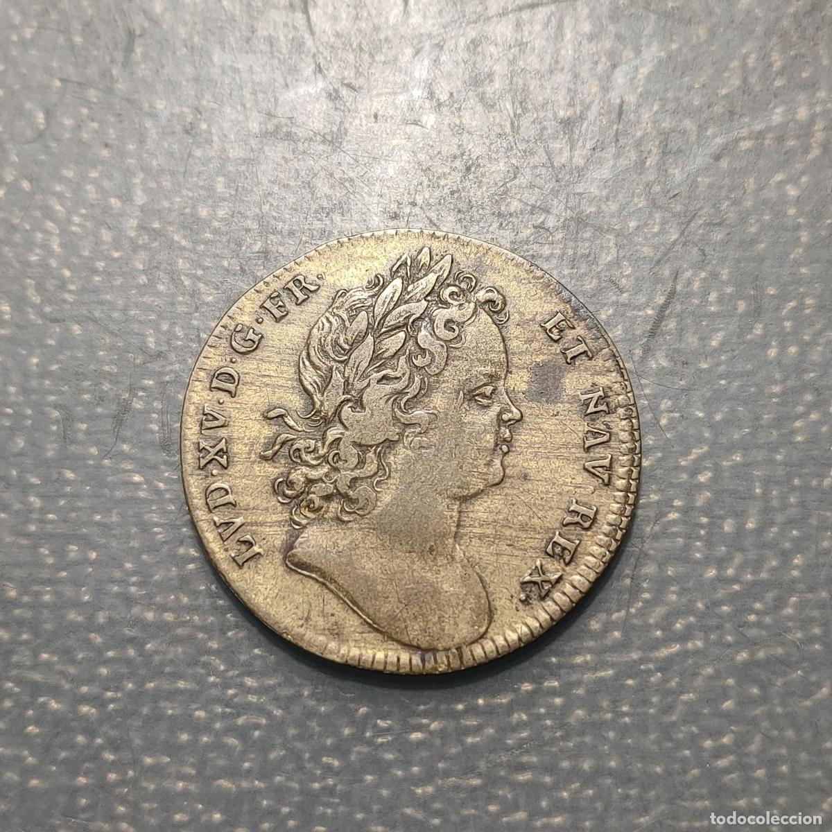 Monedas antiguas de Europa: FRANCIA FRANCE LOUIS XV JETTON SF (1722) LOUIS XV Y FELIPE DE ORLEANS